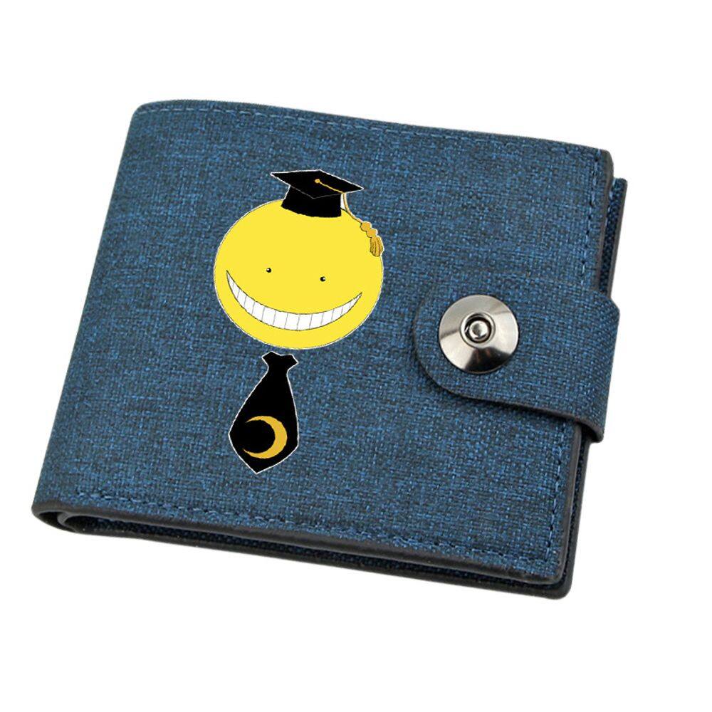 Wallet Assassinations Classroom Anime Personagens Slim BiFold