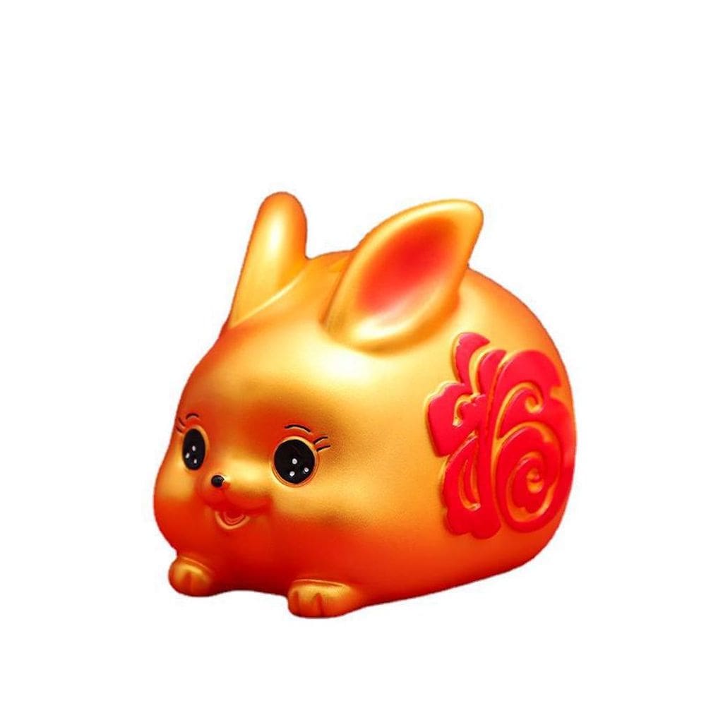 Piggy Bank Golden Rabbit para crianças, moedas, caixa de dinheiro, plástico