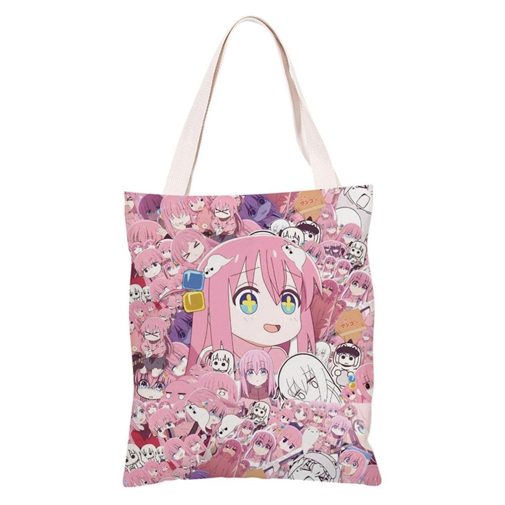 Sacola de lona Bocchis The Rocks Anime Fans Gift Shou 33x36cm