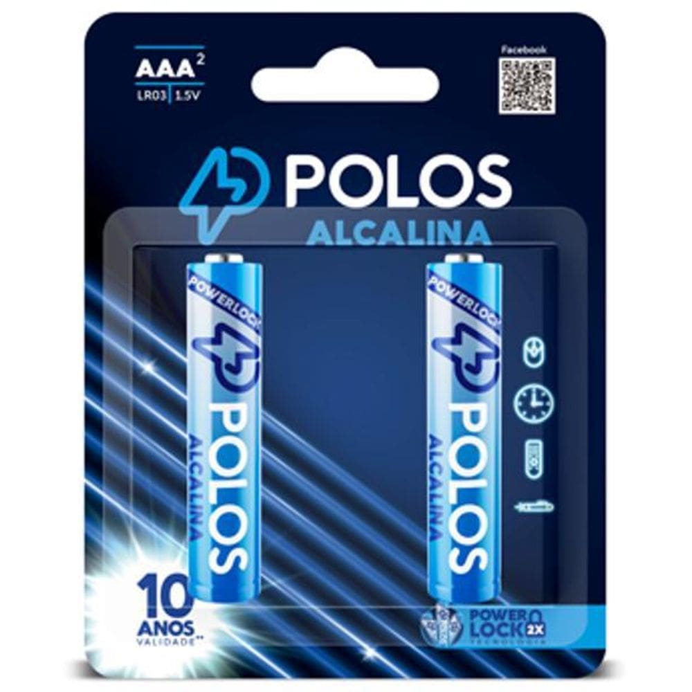 Pilha Aaa Polos Com 2 Unidades