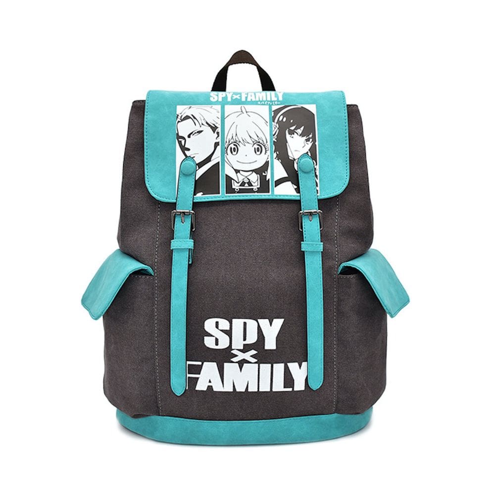 Mochila escolar Spys Family Anime para crianças 31x15x40cm