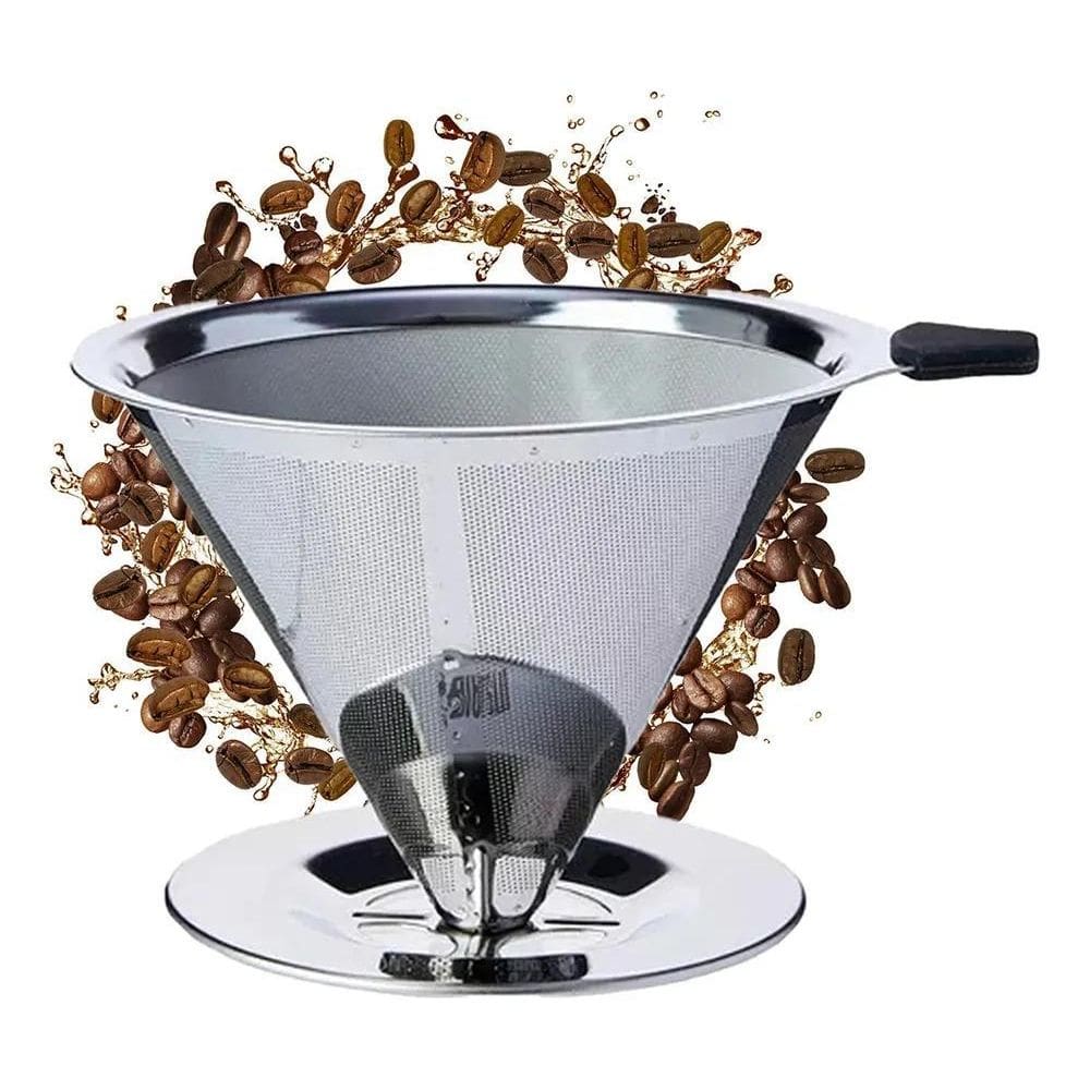 2X Coador Nacional Filtro De Café 103 Peneira Aço Sem Uso De