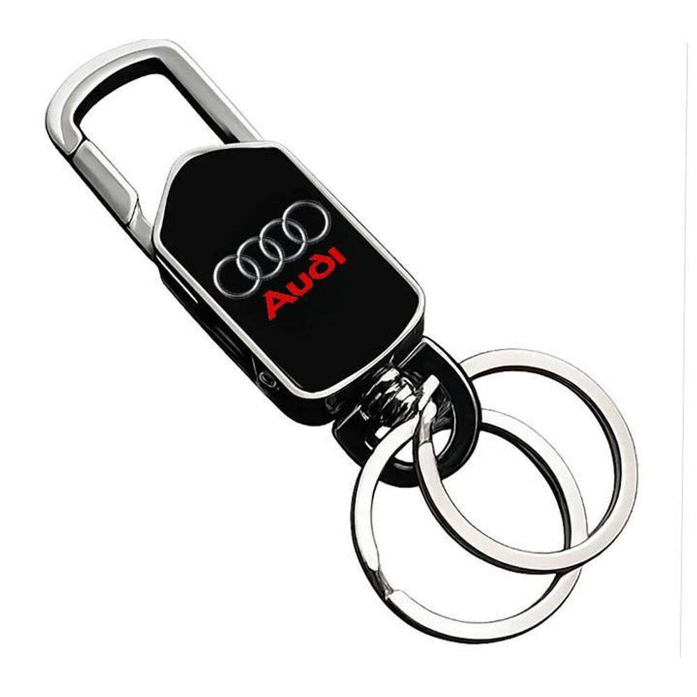 Chaveiro Para Audi Logo Colorida Giratórioq3 A3 A4 A5 Q5 - P