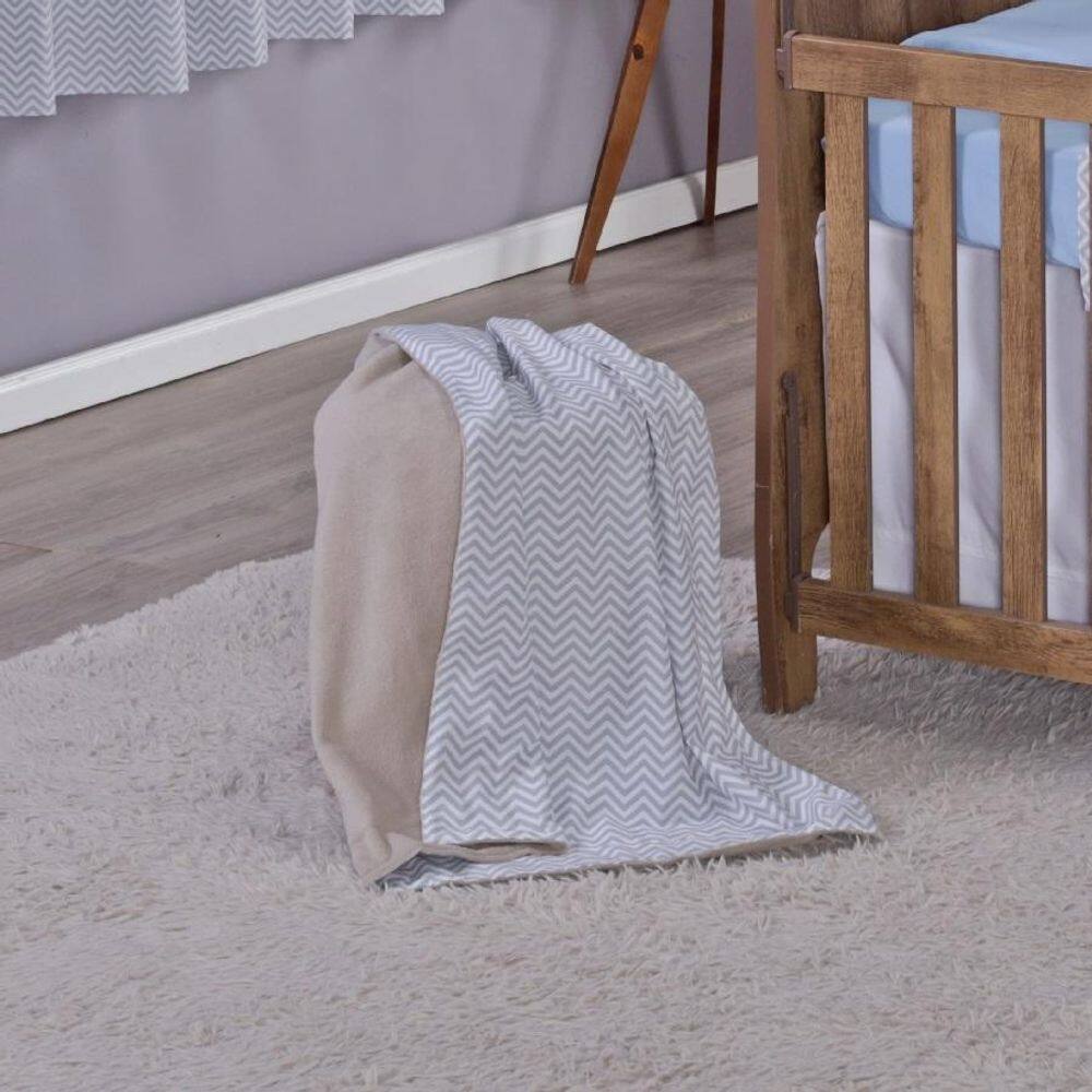 Manta Baby Cobertor Bebe Dupla Face Menino Menina 1,15 X