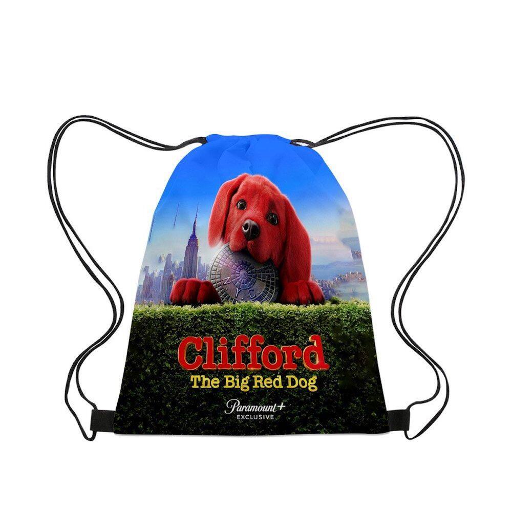 Mochila com cordão Anime Cliffords Red Dog para crianças