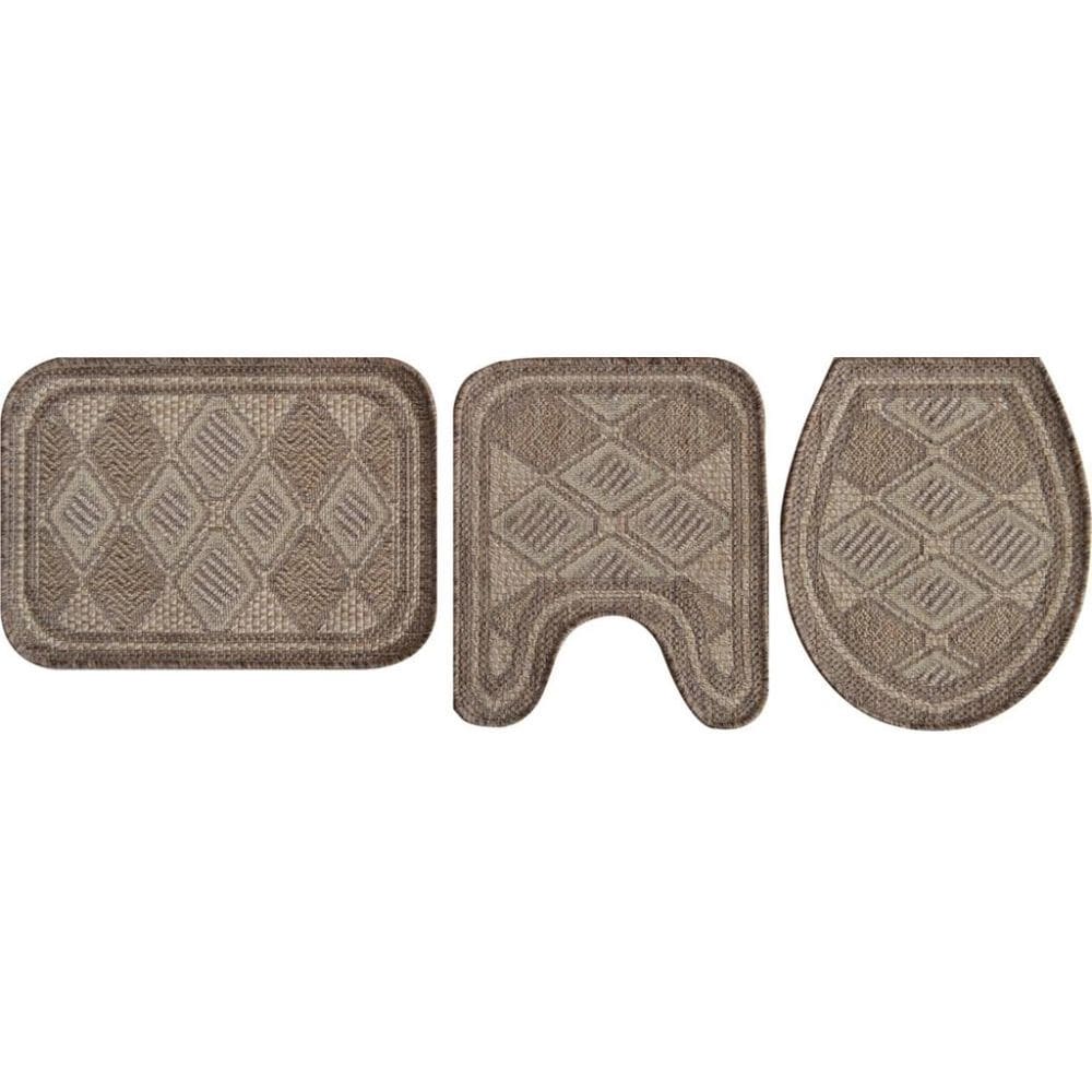 Jogo De Banheiro Natural Look 1217-A Com 3 Pecas