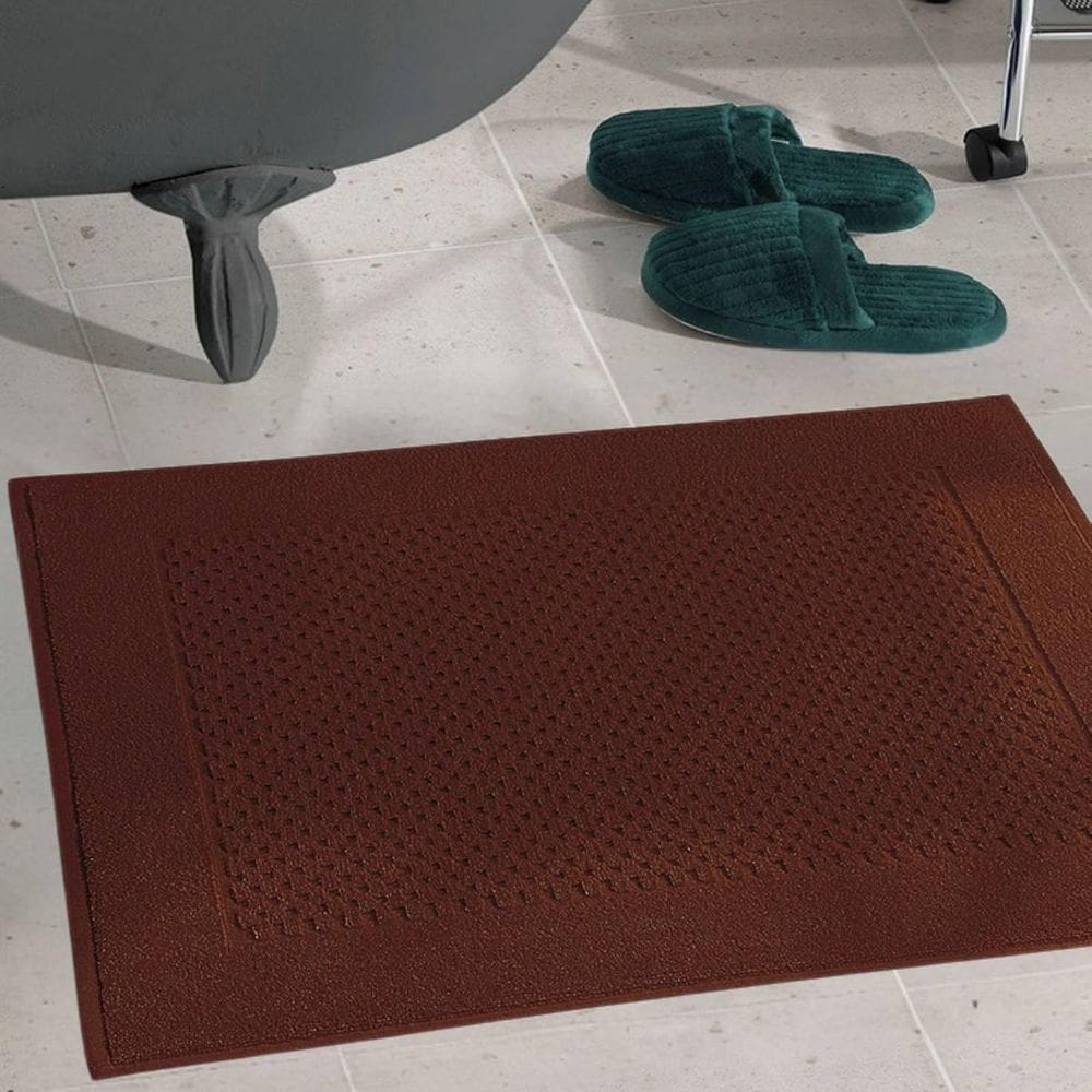 Piso Toalha Banheiro Dohler Felpudo Prime 0,50X0,70M Marrom