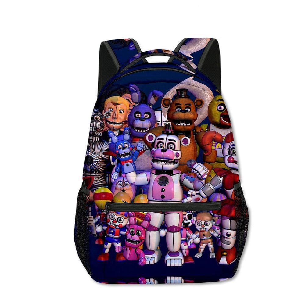 Mochila Fives Nightss Cartoon Kids School Oxford 0,38 kg