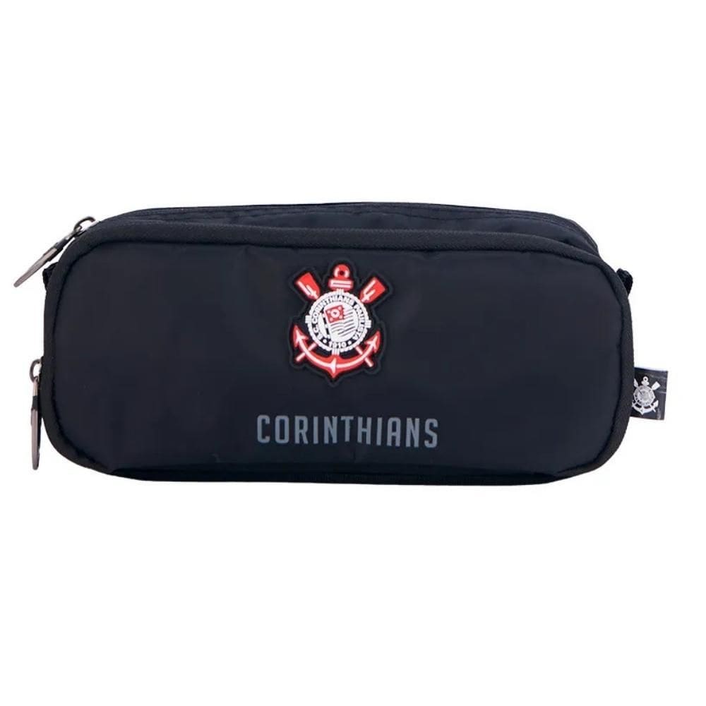 Estojo Escolar Infantil 2 Divisórias Corinthians Poderoso