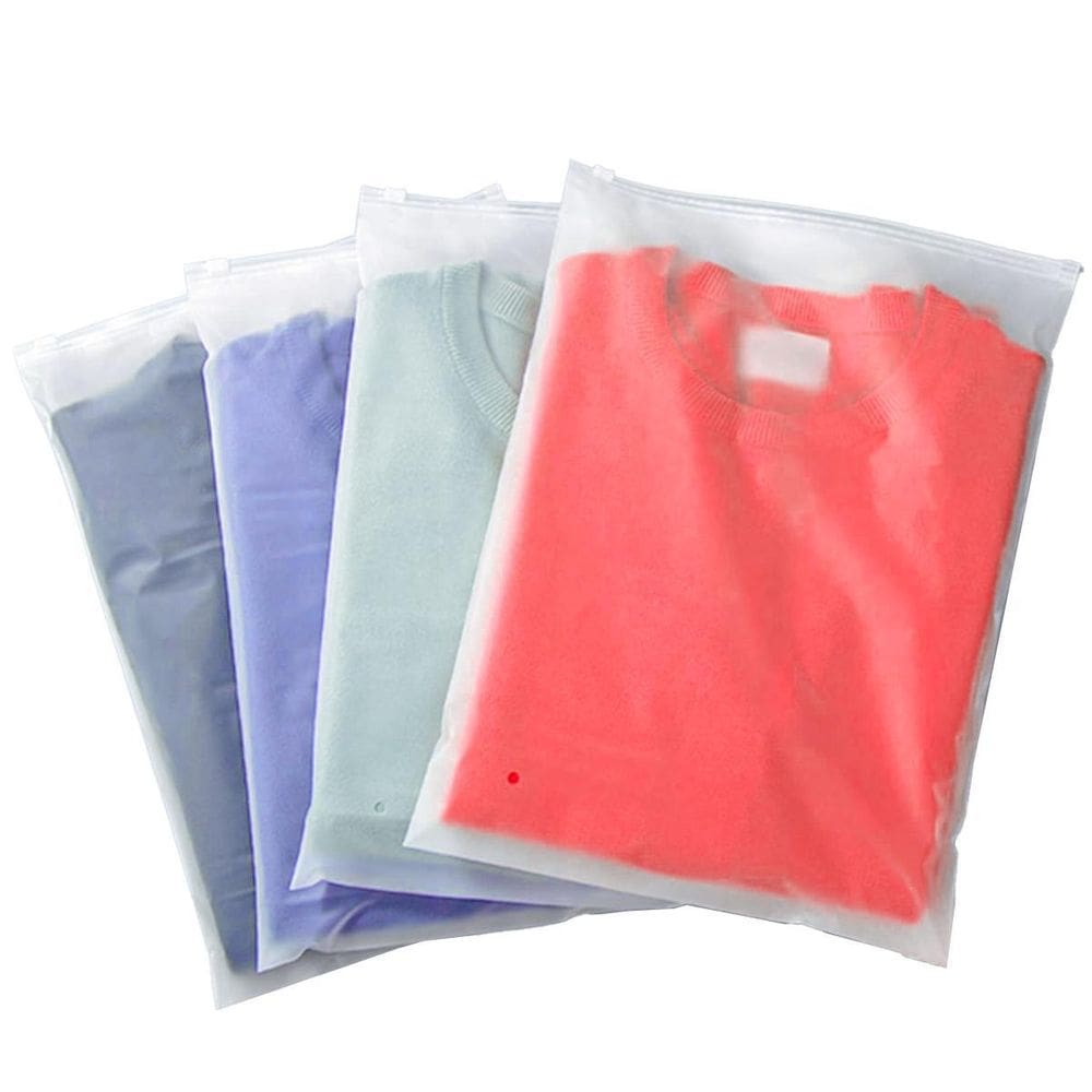 Saco Ziper Fecho 15X20Cm Kit 100Uni Roupa Plástico Embalagem