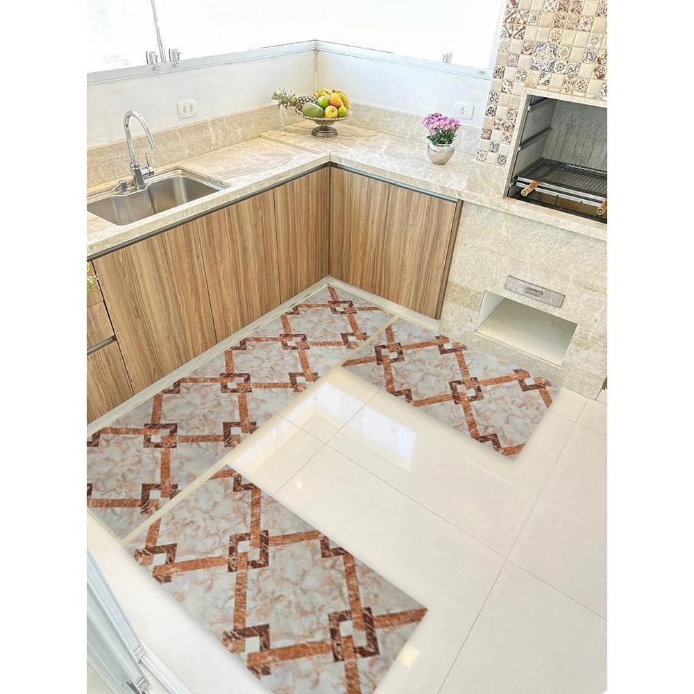 Kit 3 Peças Jogo Cozinha Passadeira Manta Vinilico Laminado