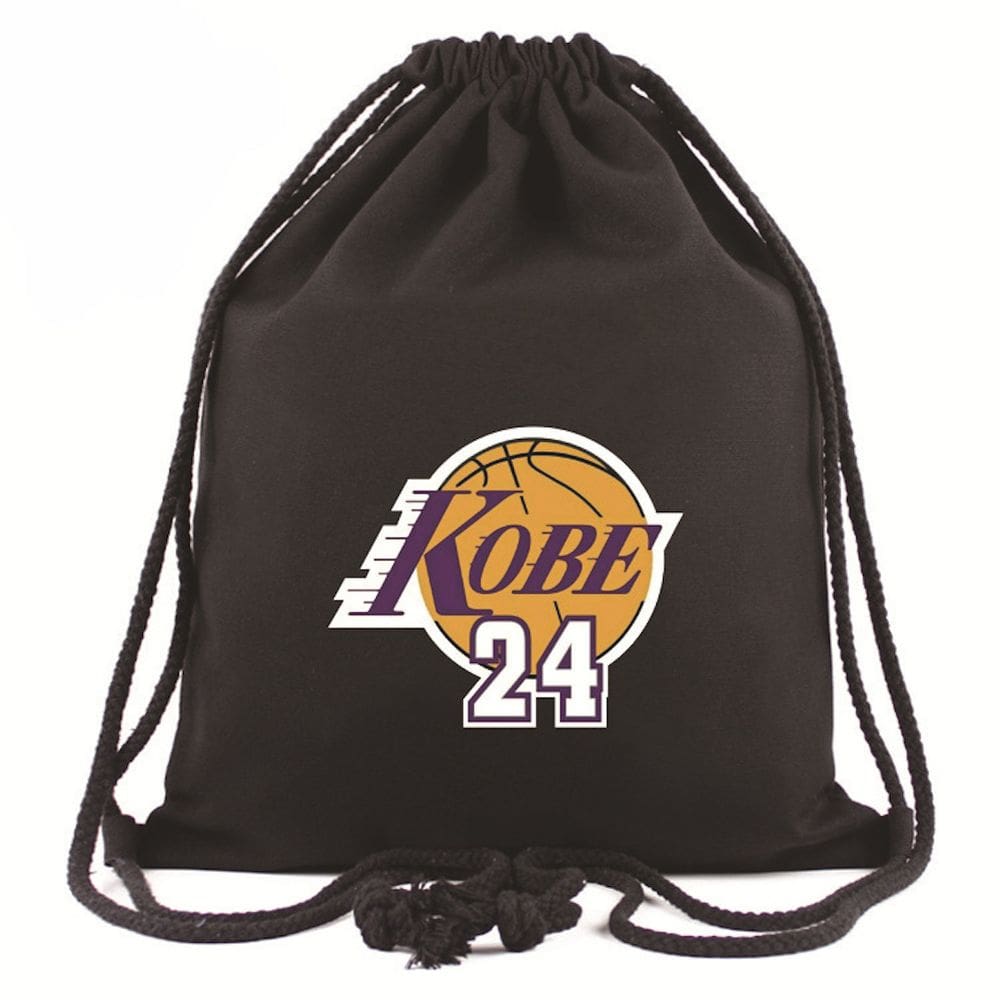 Mochila com cordão Anime Kobes Bryants 24 para academia ou escola