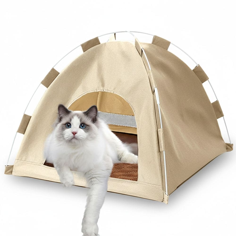 Tenda Caminha Gato Cachorro Pet Cabaninha Casinha Dobravel Portatil Animais Estimaçao Bichos Arranhador Confortavel