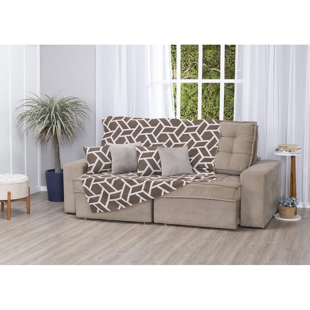Xale De Jacquard Manta De Sofá Poltrona Cama 2,20M X 1,50M