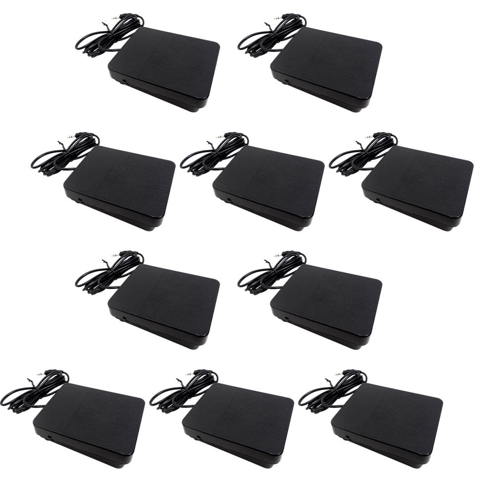 Kit 10 Pedais Sustain Rhythmic para Teclado e Piano Digital