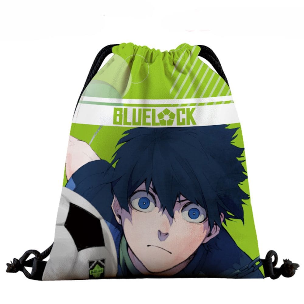 Mochila com cordão Anime Blues Locks 39x32cm algodão-poliéster