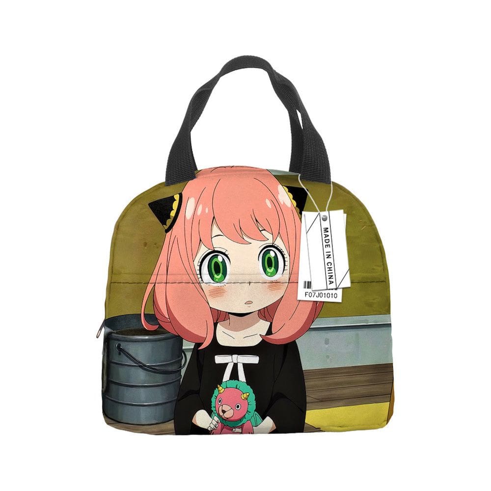 Lancheira, sacola de refeição, reutilizável, à prova de vazamentos, Anime Spy Family