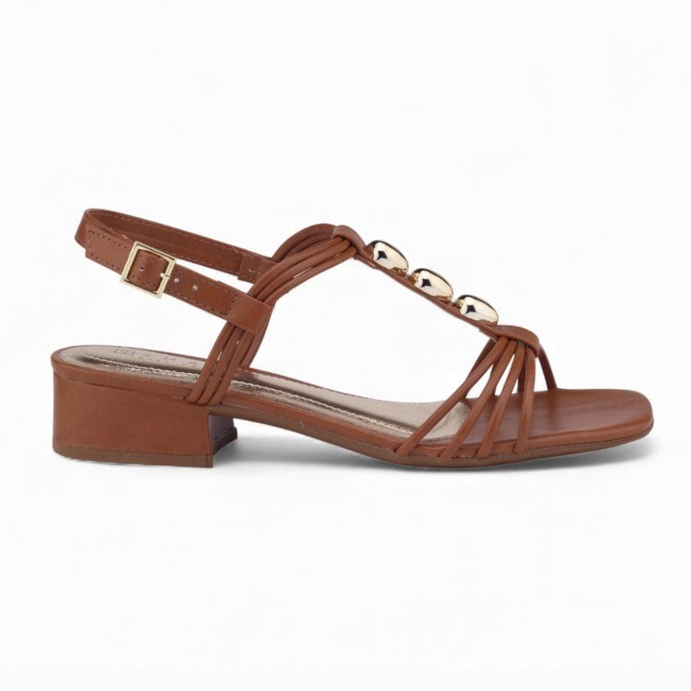 Sandália Feminina Ramarim Salto Baixo Casual