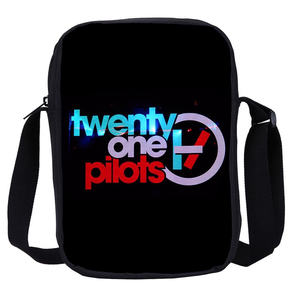Bolsa de ombro Twentys Ones Pilots Anime Oxford 16x6x24cm