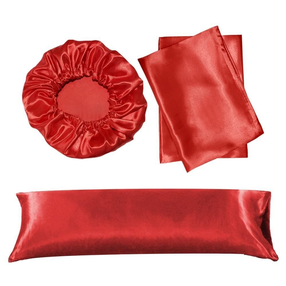 Kit 2 Fronha +1 Touca +1 Capa Travesseiro Xuxão Cetim