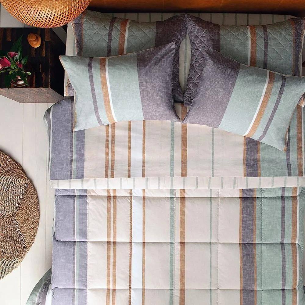 Jogo De Cama Solteiro Estampado 160 Fios - Andreza Luan