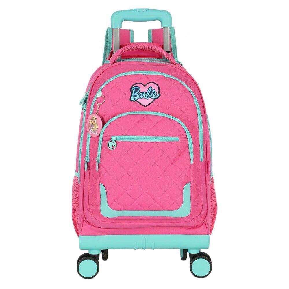 Mochila de Rodinha 360 - Barbie - Rosa - Luxcel