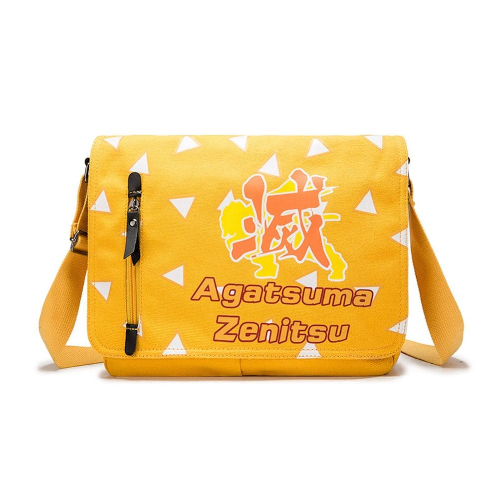 Bolsa de ombro Anime Demons Slayers Agatsuma Zenitsu para crianças