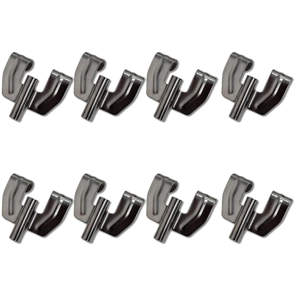 Kit 8 Garra Para Bumbo Bateria Metal Cromado Hbg2 Hard Beat