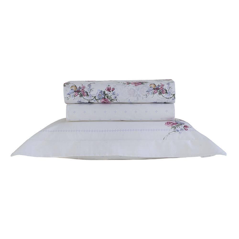 Jogo De Cama Solteiro 200 Fios Vida Bela - Kacyumara Jador