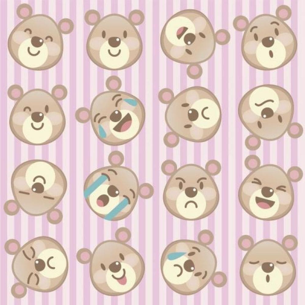 Papel De Parede Infantil Ursinho Divertido