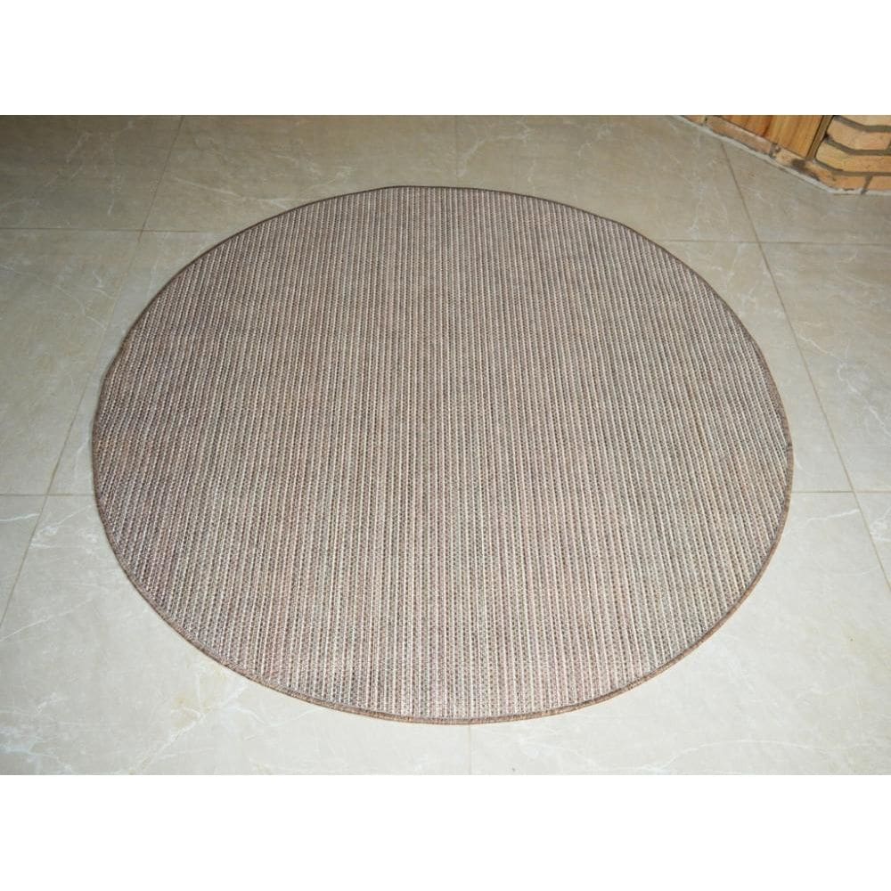 Tapete Redondo Artesanal Look Gerbera A 200 Cm