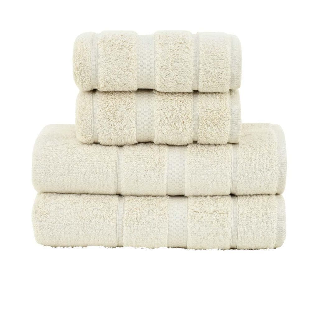 Jogo Toalha Gigante Vision Dual 4 Peças Bege Buddemeyer