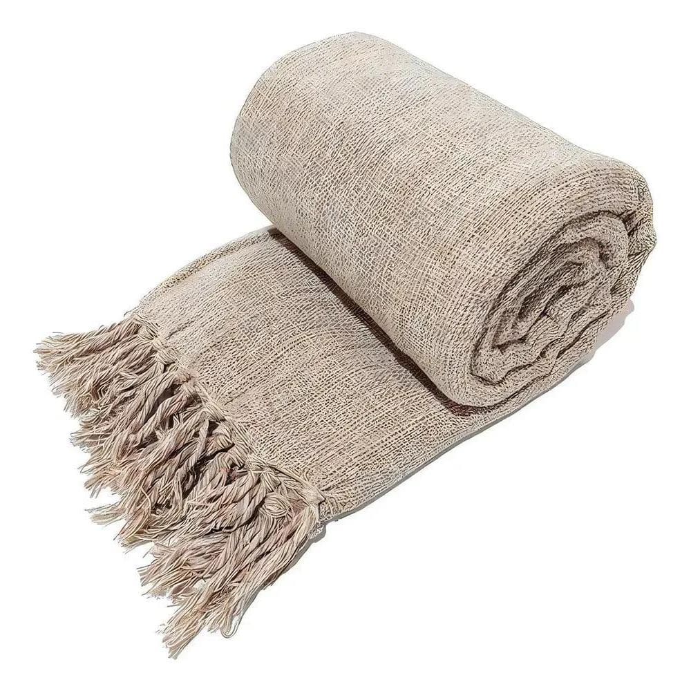 2X Manta Para Sofá Gigante Decorativa Naellartesanato 2,40X1