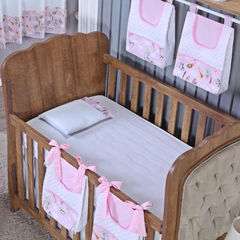 Kit Berço Lençol + Fronha Percal Algodão Menino Menina 2