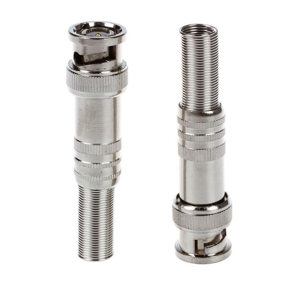 Conector Bnc Com Mola Para Câmera De Segurança