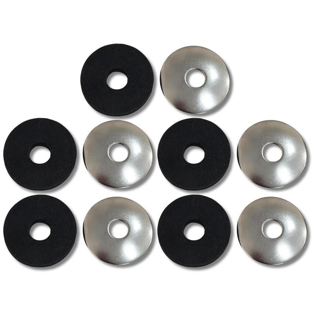 Kit 5 Arruela Cônica 10Mm + 5 Feltro Estante Prato Hbfw3