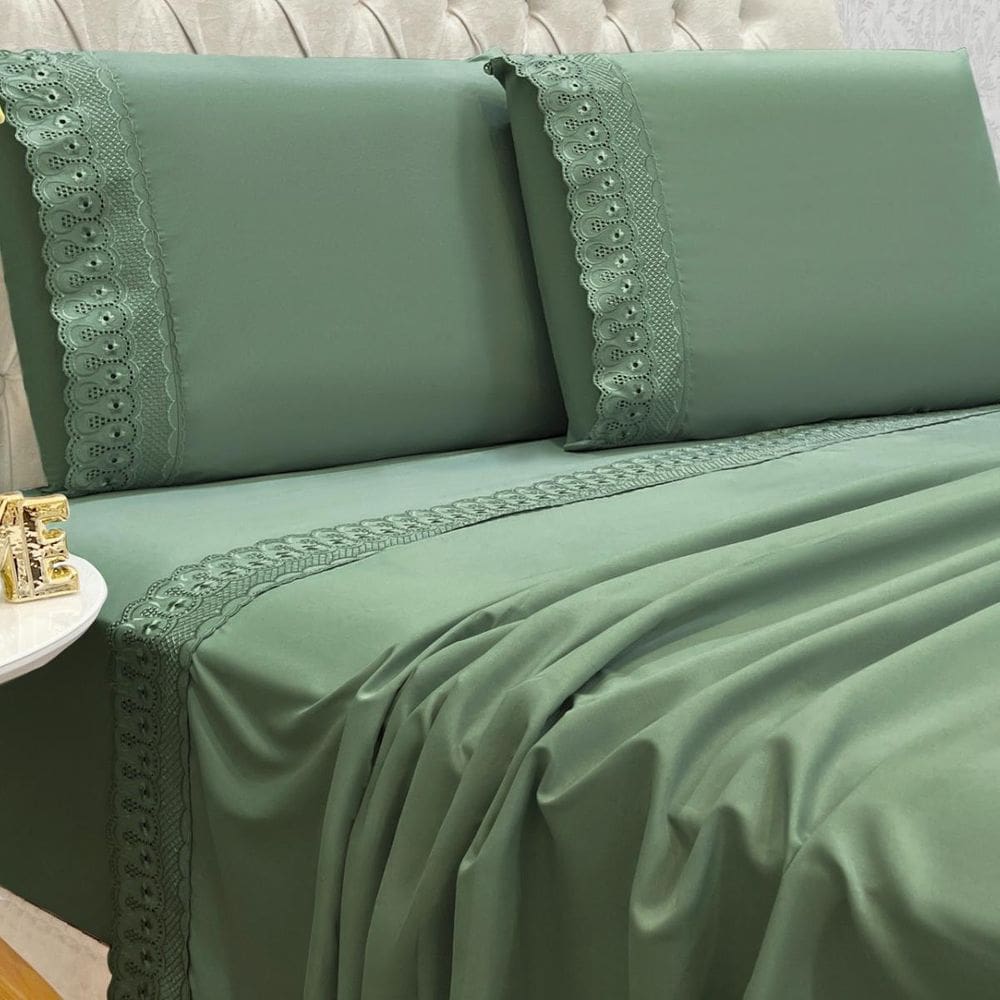 Conjunto Casal King Size Lily Algodão Toque Super Macio