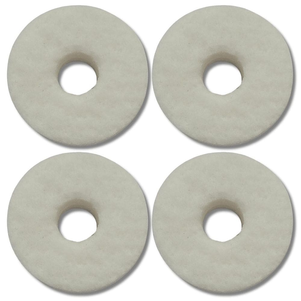 Kit 4 Feltro Branco Estante Prato Bateria Liverpool