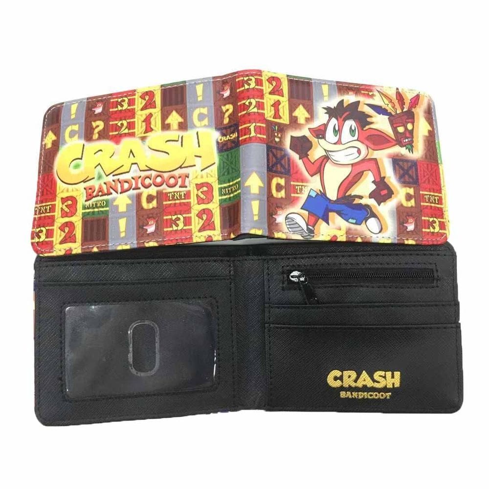 Carteira Crash Bandicoot Anime Characters Slim BiFold PU