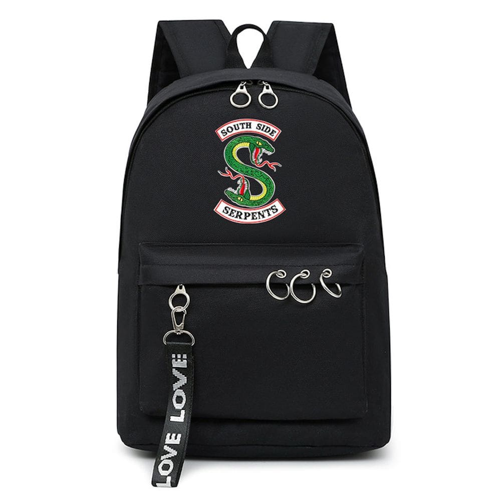 Mochila Riverdales Kids School Nylon com impressão 3D 30x15x42cm