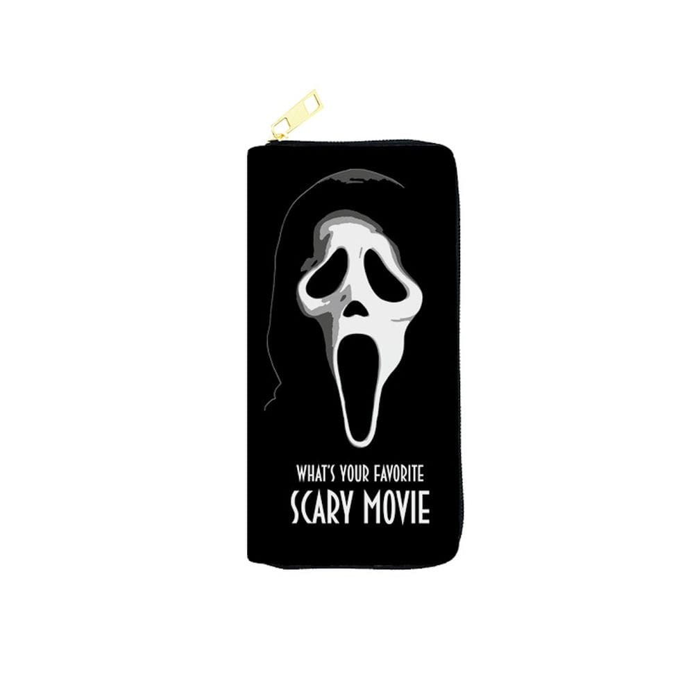 Carteira Screams Ghosts Anime Characters Slim Bifold