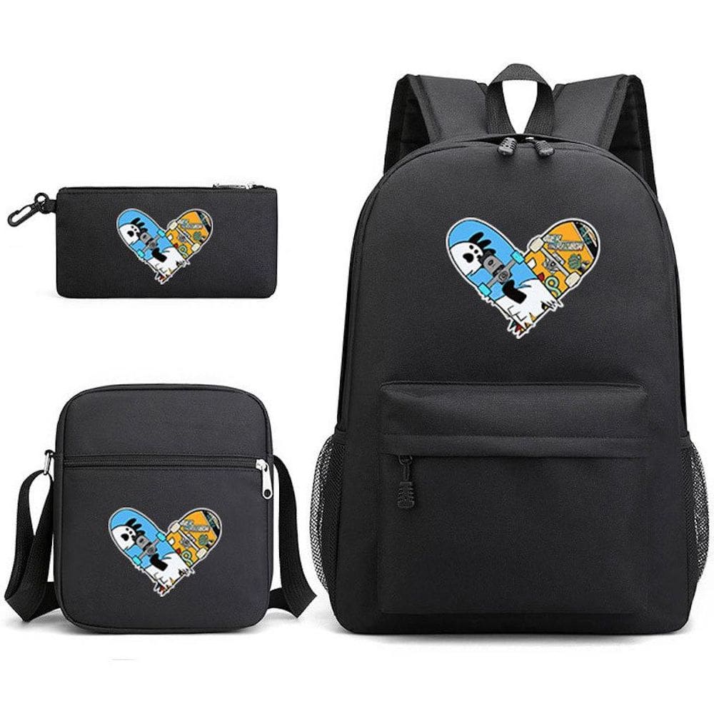 Conjunto de mochilas Infinity Satchel Anime School Bag para crianças