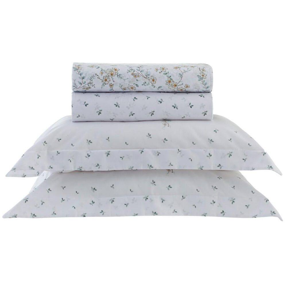 Jogo De Cama Casal Vida Bela 200 Fios Naome Kacyumara