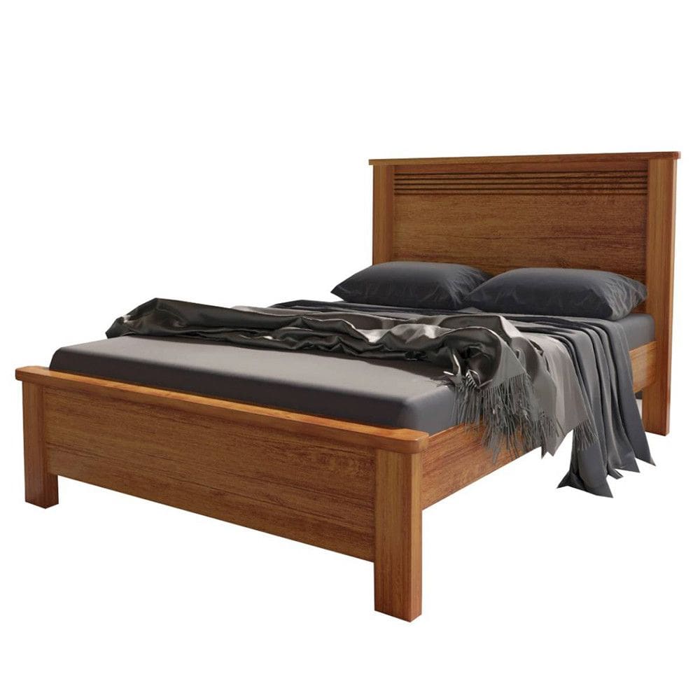 Cama de Casal New Plus Bom Pastor MDF Naturale