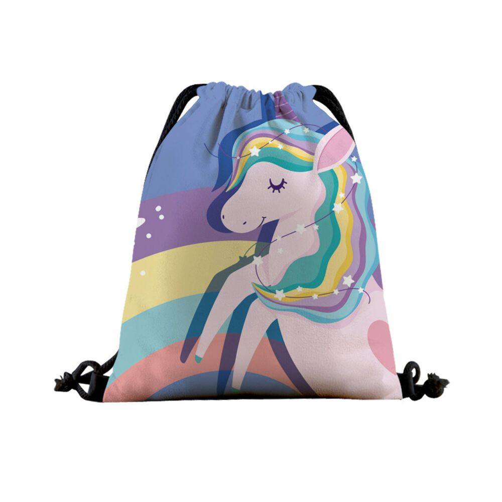 Bolsa com cordão Unicorns Anime String Swim Gym Bag 39x32cm