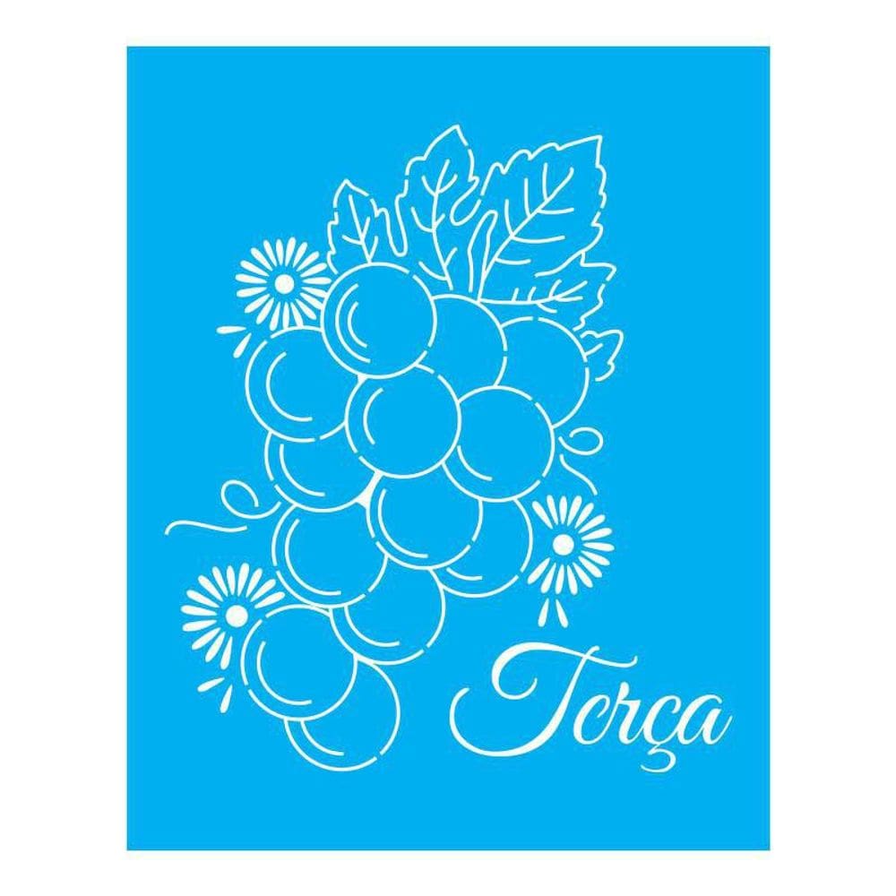 Stencil Tamako Dias Da Semana - 20X25Cm - Ref B761