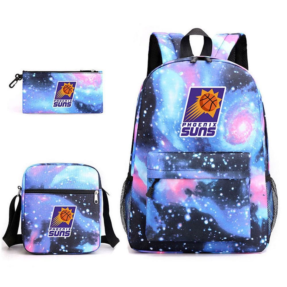 Conjunto de mochilas escolares Suns, 3 peças com bolsa de ombro e estojo para lápis