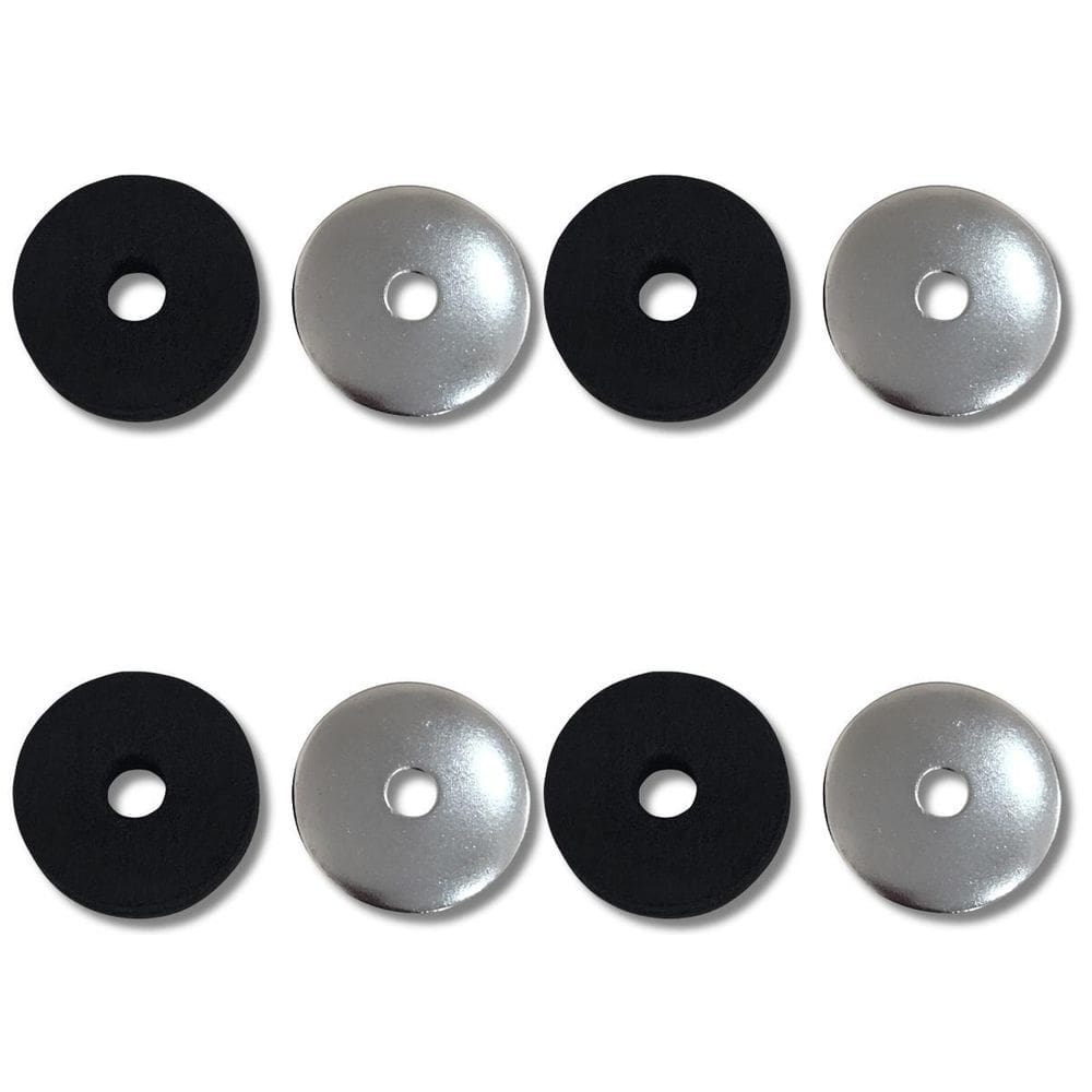 Kit 4 Arruela Cônica 8Mm + 4 Feltro Estante De Prato Hbfw4