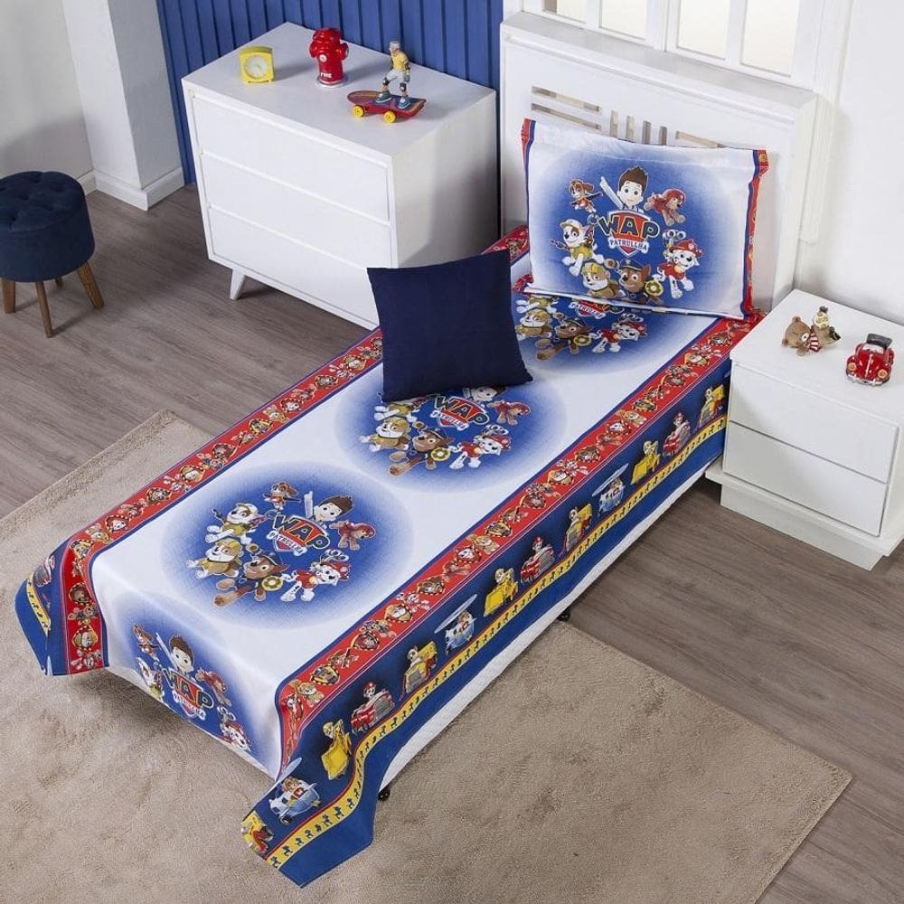 Colcha Cobre Leito Infantil Solteiro Menina Personagens +