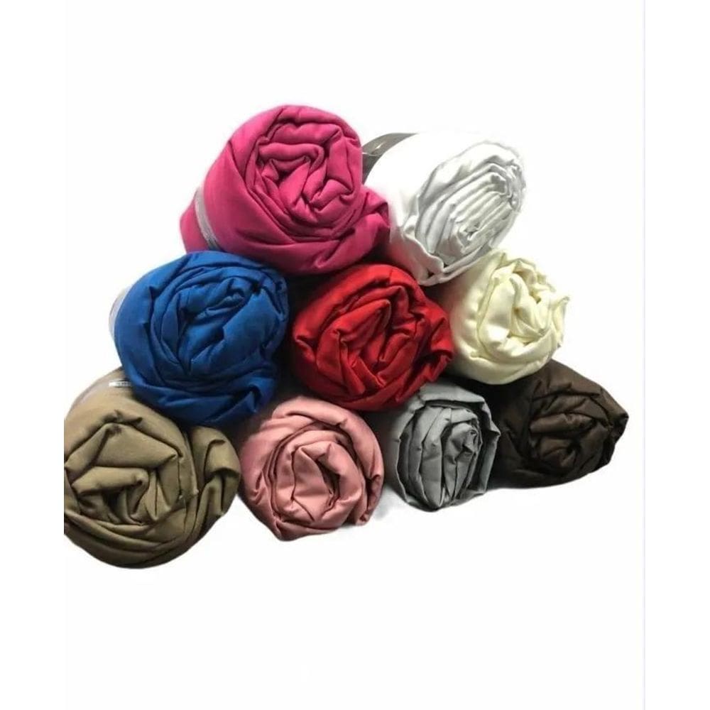 2X Kit 5 Lençol De Casal Padrão Com Elástico Avulso Cores